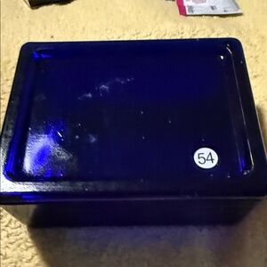 Source Unknown Deep Blue Decorative Box